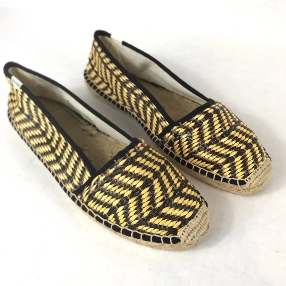 SOLUDOS Woven Raffia Espadrilles